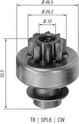 Magneti Marelli 940113020130 - Провідна шестерня, стартер avtolavka.club