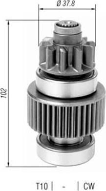 Magneti Marelli 940113020383 - Провідна шестерня, стартер avtolavka.club