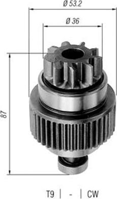 Magneti Marelli 940113020249 - Провідна шестерня, стартер avtolavka.club