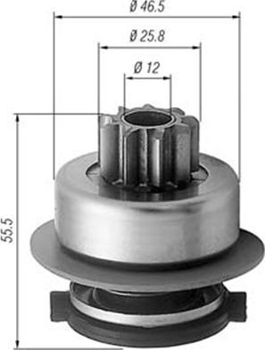 Magneti Marelli 940113020256 - Провідна шестерня, стартер avtolavka.club