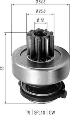 Magneti Marelli 940113020253 - Провідна шестерня, стартер avtolavka.club