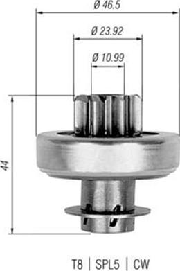 Magneti Marelli 940113020272 - Провідна шестерня, стартер avtolavka.club