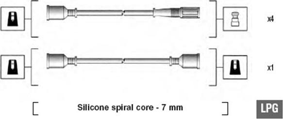 Magneti Marelli 941095000580 - Комплект проводів запалювання avtolavka.club