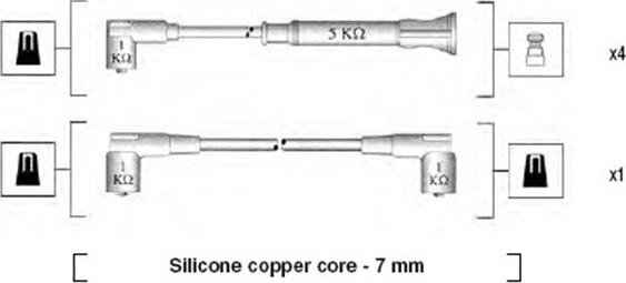 Magneti Marelli 941075070549 - Комплект проводів запалювання avtolavka.club