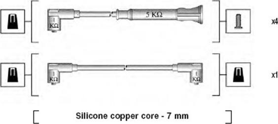 Magneti Marelli 941075270562 - Комплект проводів запалювання avtolavka.club