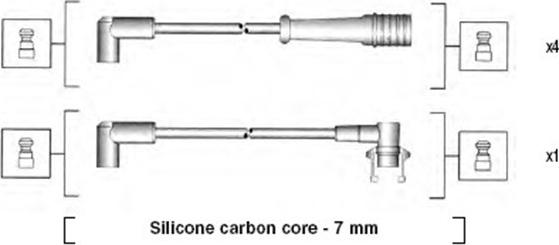 Magneti Marelli 941145440741 - Комплект проводів запалювання avtolavka.club