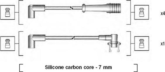 Magneti Marelli 941145310728 - Комплект проводів запалювання avtolavka.club