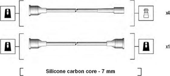 Magneti Marelli 941154070743 - Комплект проводів запалювання avtolavka.club