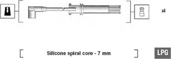 Magneti Marelli 941105250648 - Комплект проводів запалювання avtolavka.club