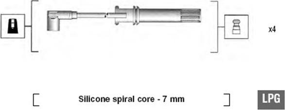 Magneti Marelli 941105280650 - Комплект проводів запалювання avtolavka.club