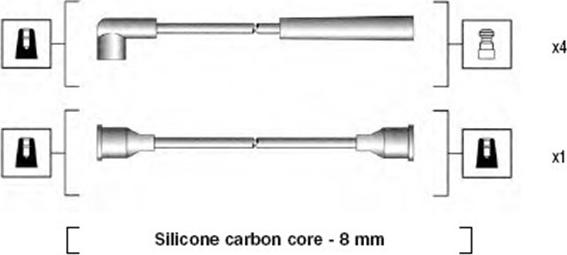 Magneti Marelli 941185080769 - Комплект проводів запалювання avtolavka.club