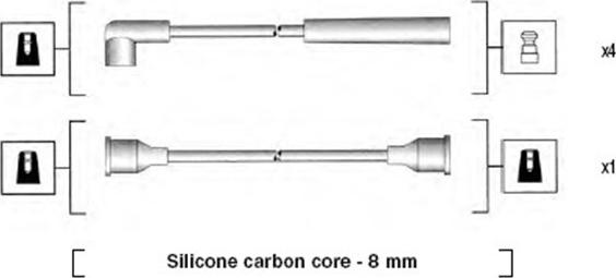 Magneti Marelli 941185380789 - Комплект проводів запалювання avtolavka.club