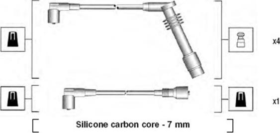 Magneti Marelli 941125380688 - Комплект проводів запалювання avtolavka.club