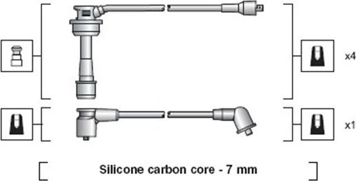 Magneti Marelli 941318111098 - Комплект проводів запалювання avtolavka.club