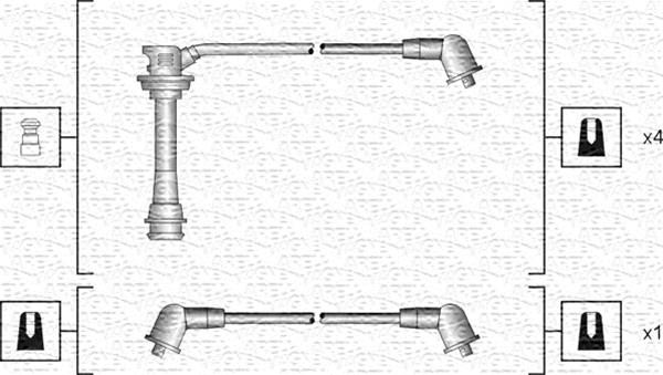 Magneti Marelli 941318111093 - Комплект проводів запалювання avtolavka.club