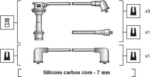 Magneti Marelli 941318111097 - Комплект проводів запалювання avtolavka.club