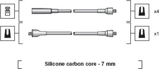 Magneti Marelli 941318111024 - Комплект проводів запалювання avtolavka.club