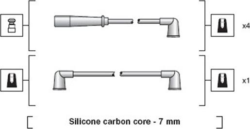 Magneti Marelli 941318111184 - Комплект проводів запалювання avtolavka.club