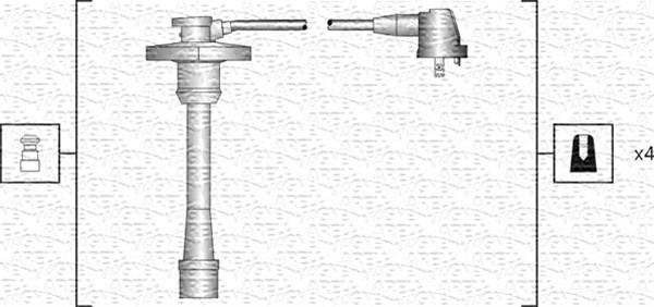 Magneti Marelli 941318111188 - Комплект проводів запалювання avtolavka.club