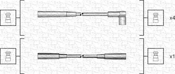 Magneti Marelli 941318111124 - Комплект проводів запалювання avtolavka.club