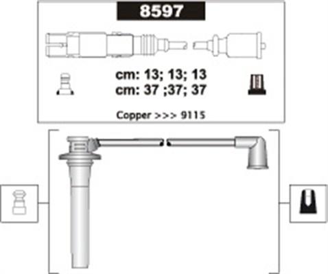 Magneti Marelli 941318111303 - Комплект проводів запалювання avtolavka.club