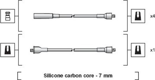 Magneti Marelli 941318111230 - Комплект проводів запалювання avtolavka.club
