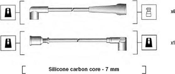 Magneti Marelli 941295070856 - Комплект проводів запалювання avtolavka.club