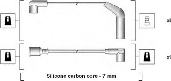 Magneti Marelli 941255040814 - Комплект проводів запалювання avtolavka.club