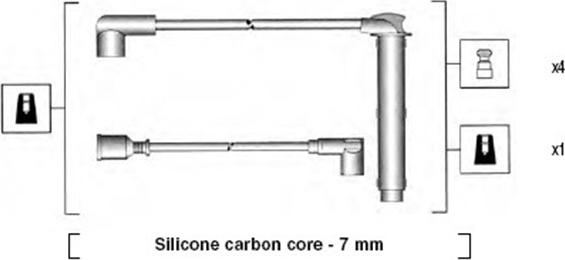 Magneti Marelli 941255050815 - Комплект проводів запалювання avtolavka.club