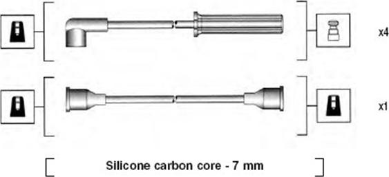 Magneti Marelli 941255080818 - Комплект проводів запалювання avtolavka.club