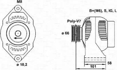 Magneti Marelli 943346042010 - Генератор avtolavka.club