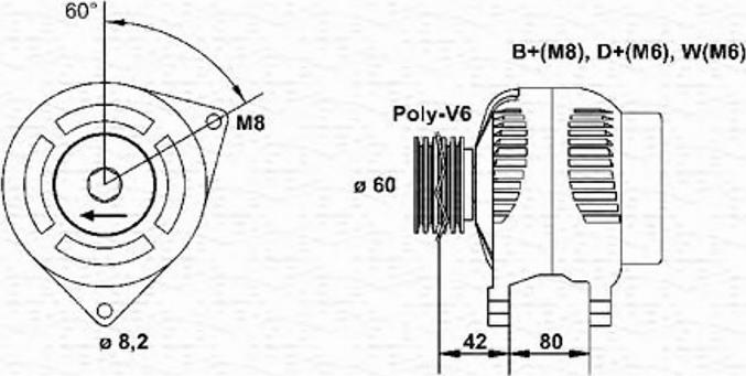 Magneti Marelli 943346147010 - Генератор avtolavka.club