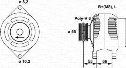 Magneti Marelli 943354075010 - Генератор avtolavka.club