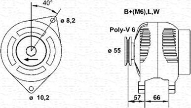 Magneti Marelli 943356961010 - Генератор avtolavka.club