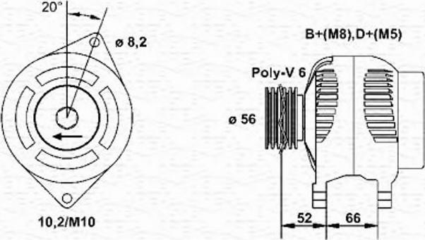 Magneti Marelli 943356973010 - Генератор avtolavka.club