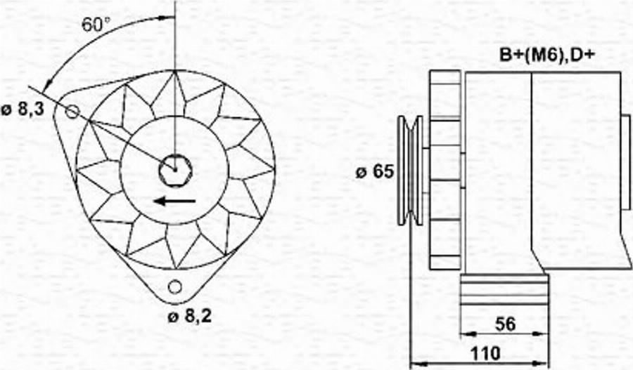 Magneti Marelli 943356450010 - Генератор avtolavka.club