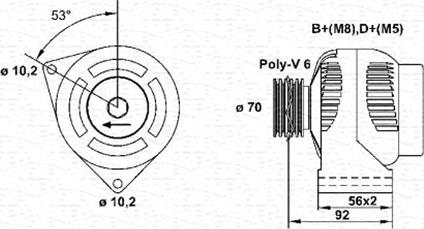 Magneti Marelli 943356576010 - Генератор avtolavka.club