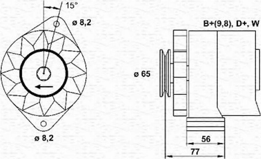 Magneti Marelli 943356701010 - Генератор avtolavka.club