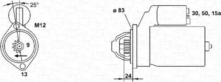 Magneti Marelli 943251486010 - Стартер avtolavka.club