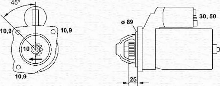 Magneti Marelli 943252274010 - Стартер avtolavka.club