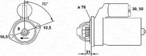 Magneti Marelli 943221332010 - Стартер avtolavka.club