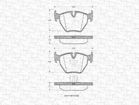 Magneti Marelli 363702160308 - Гальмівні колодки, дискові гальма avtolavka.club