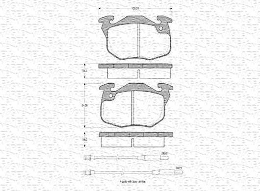 Magneti Marelli 430216170295 - Гальмівні колодки, дискові гальма avtolavka.club