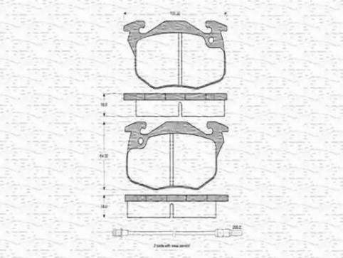 Magneti Marelli 430216170214 - Гальмівні колодки, дискові гальма avtolavka.club