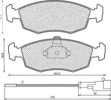 Magneti Marelli 430216171185 - Гальмівні колодки, дискові гальма avtolavka.club