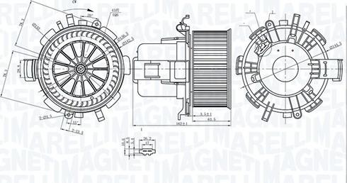 Magneti Marelli 069412315010 - Вентилятор салону avtolavka.club