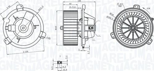 Magneti Marelli 069412313010 - Вентилятор салону avtolavka.club