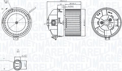 Magneti Marelli 069412751010 - Вентилятор салону avtolavka.club