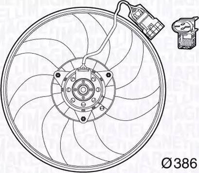 Magneti Marelli 069422569010 - Вентилятор, охолодження двигуна avtolavka.club