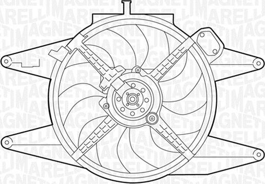 Magneti Marelli 069422041010 - Вентилятор, охолодження двигуна avtolavka.club